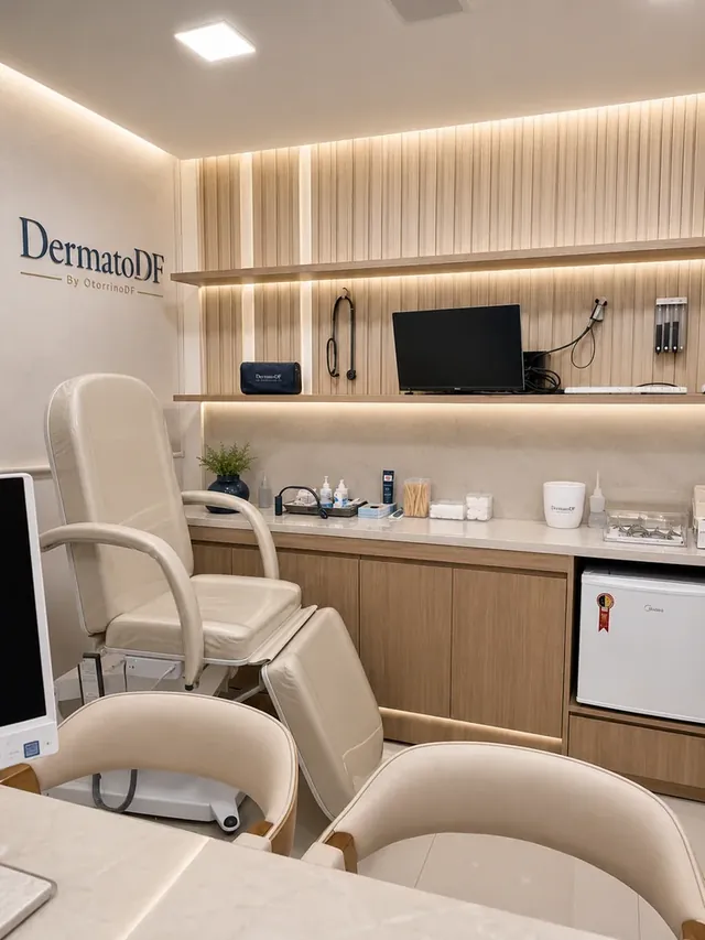 Sala de atendimento da DermatoDF